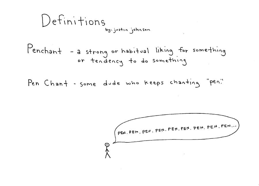 Definitions – Penchant