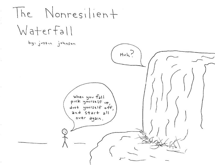 Cartoon Waterfall