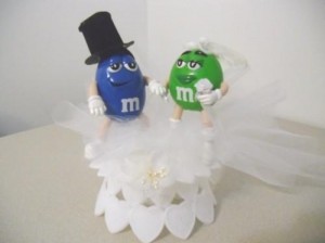 Wedding Bells for Blue M&M and Green M&M?