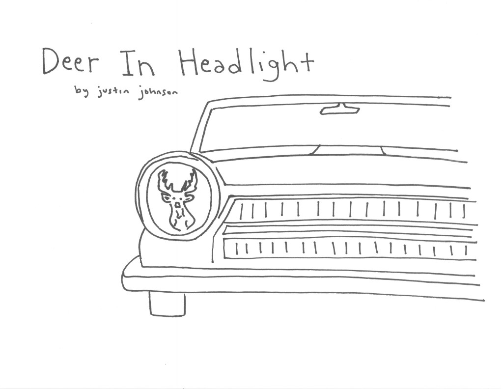 Deer in Headlight Cartoon by Justin J. Johnson