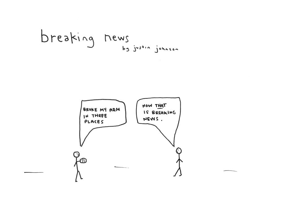 breaking news cartoon