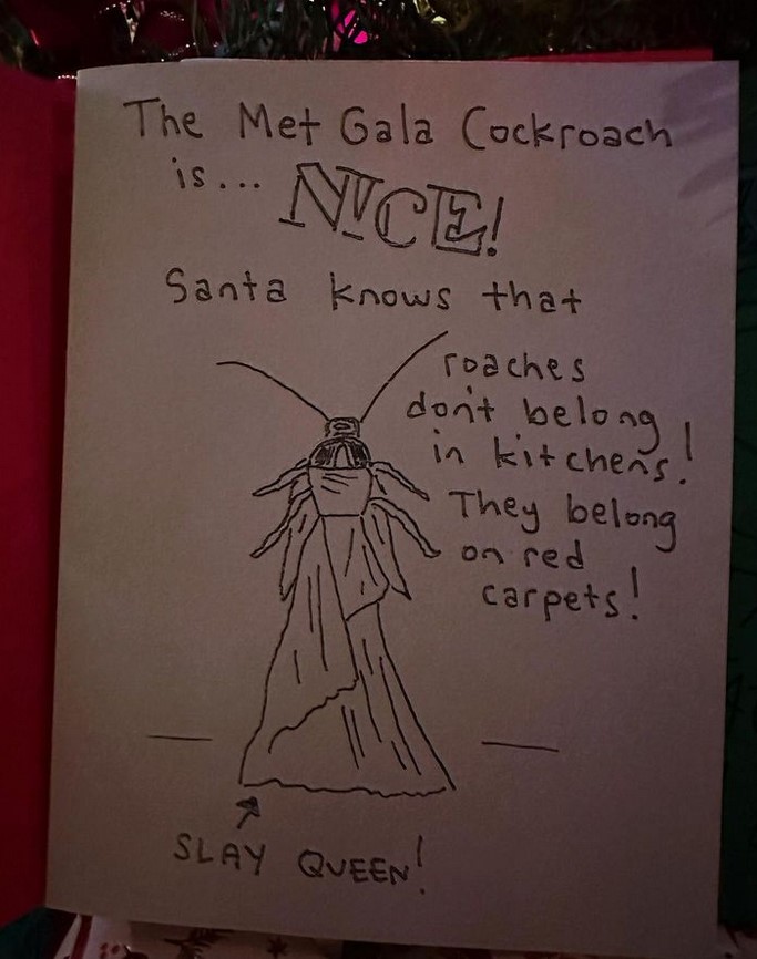 Met Gala Cockroach is Nice