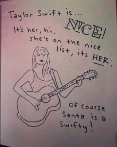 Taylor Swift is Nice on the Naughty and Nice List
